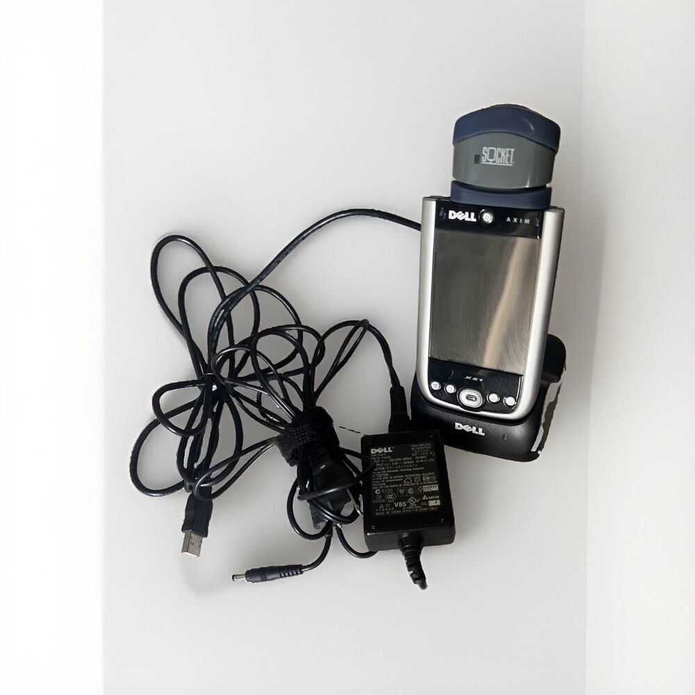 Dell Axim X51/X51v PDA With Cradle, Case and Charger -Socket Scanner